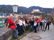 el grupo llegando a Kufstein