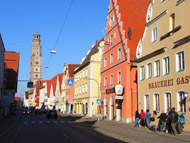 una calle en Lauingen