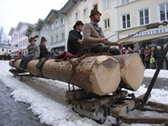 transporte de troncos de rbles