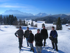 el grupo en la nieve