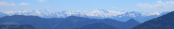 el panorama de los Alpes Centrales