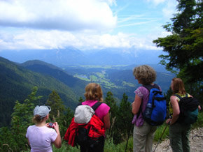 vista al valle de Mittenwald