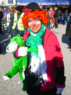 carnaval: bayaza con panter verde