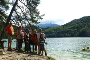 el grupo en el lago Hechtsee
